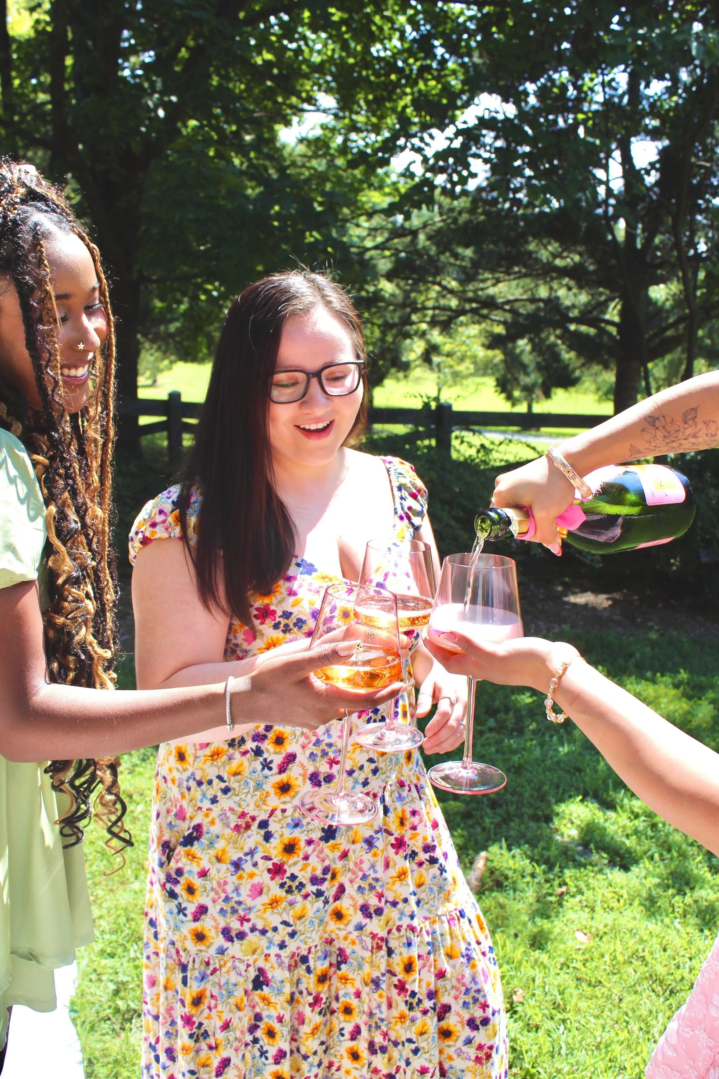 Meadowlark Botanical Gardens provided a lush Northern Virginia setting for the surprise.