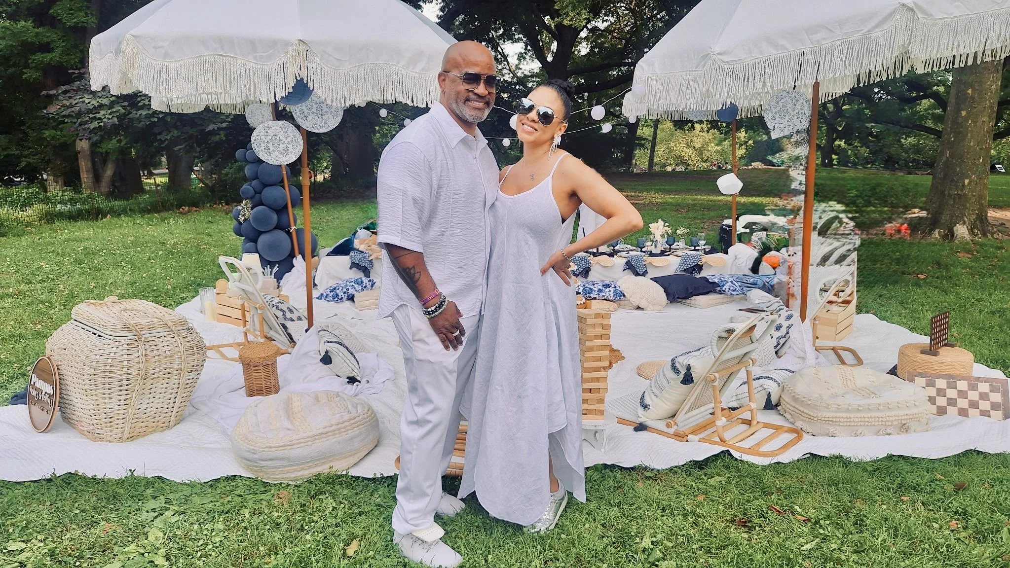 Surprise first wedding anniversary celebration by Pampas Picnics
