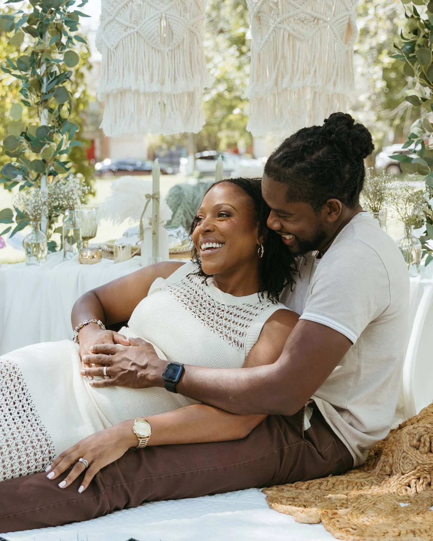 Couples Gender Reveal Picnic | Pampas Picnics