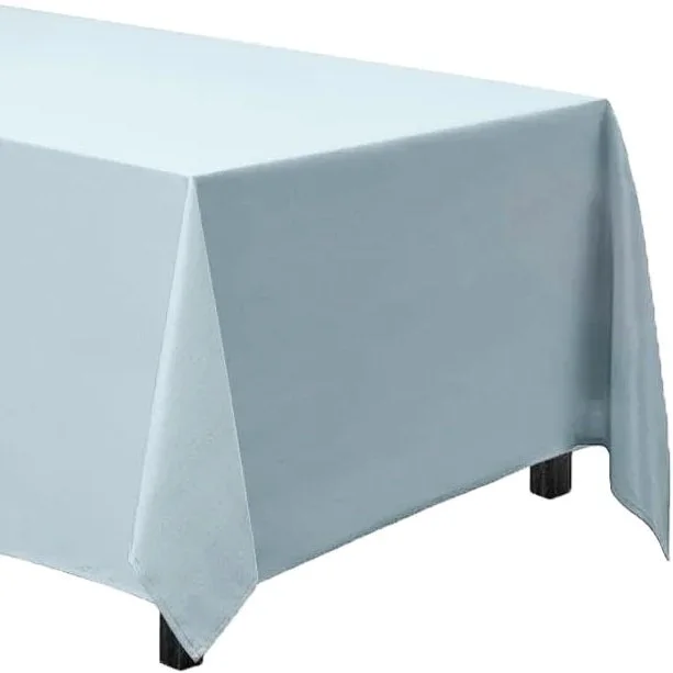 Baby Blue Heavy Duty Rectangular Table Linen (132″ x 90″)