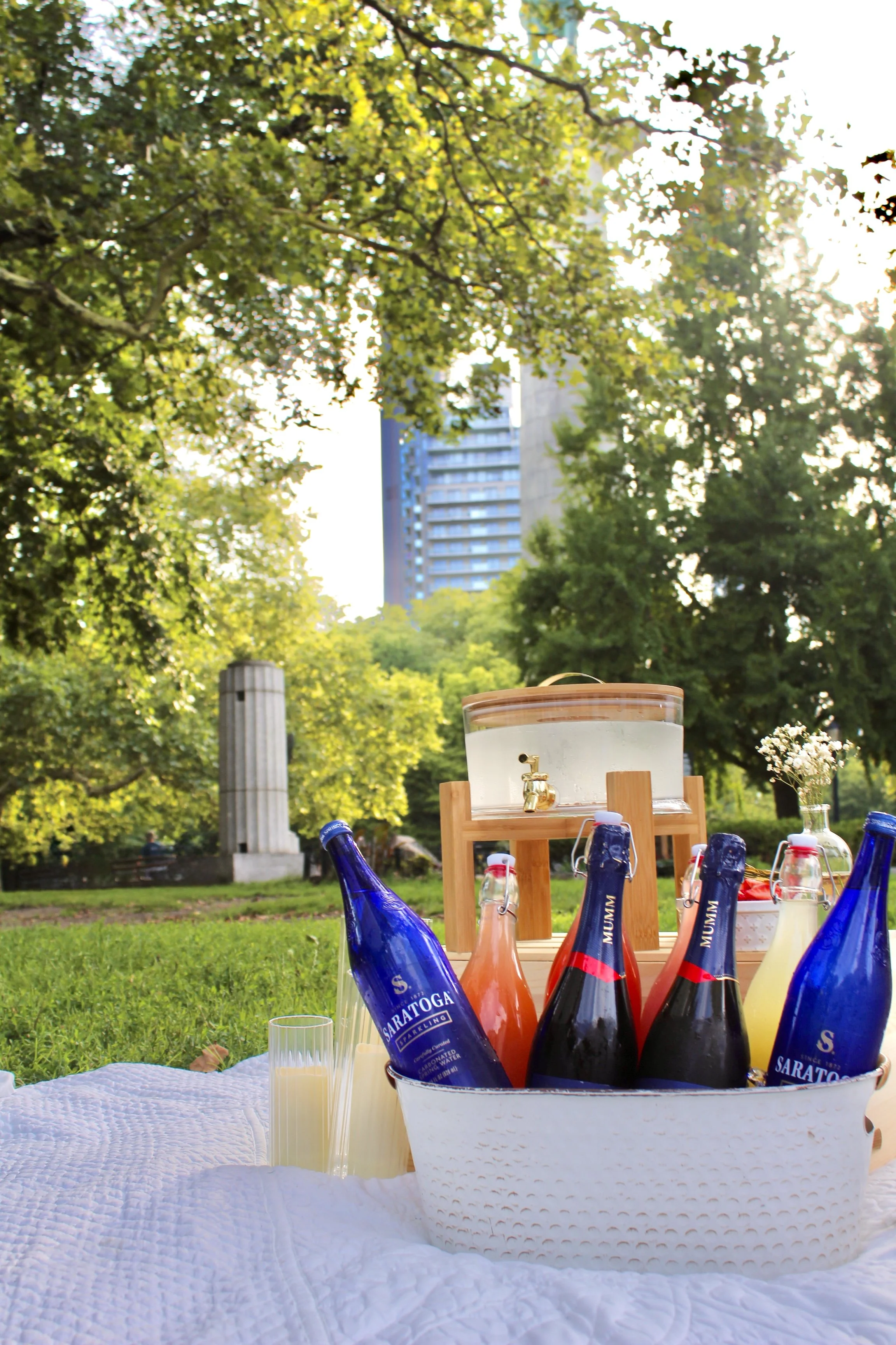 pampas picnics mimosa bar and sparkling water | brookyn, nyc and dmv