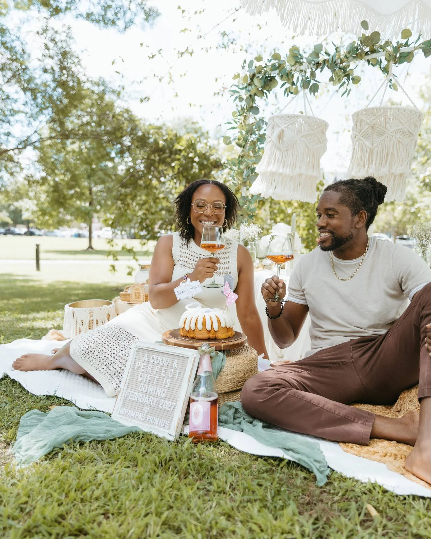 Alcohol-Free Rose Picnic | Pampas Picnics