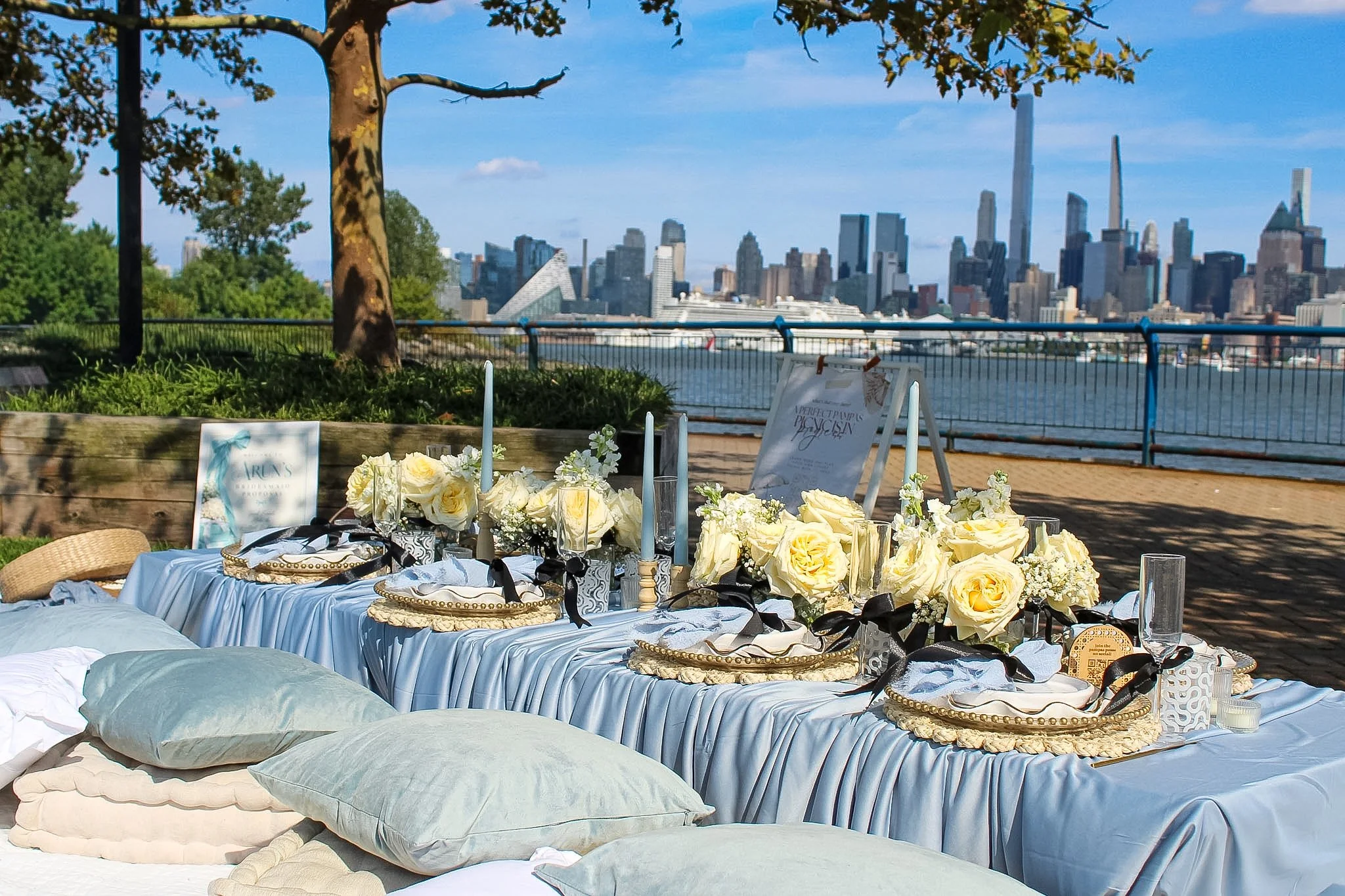 Pampas Picnics Breakfast at Tiffany's Bridesmaid Proposal Weehawken