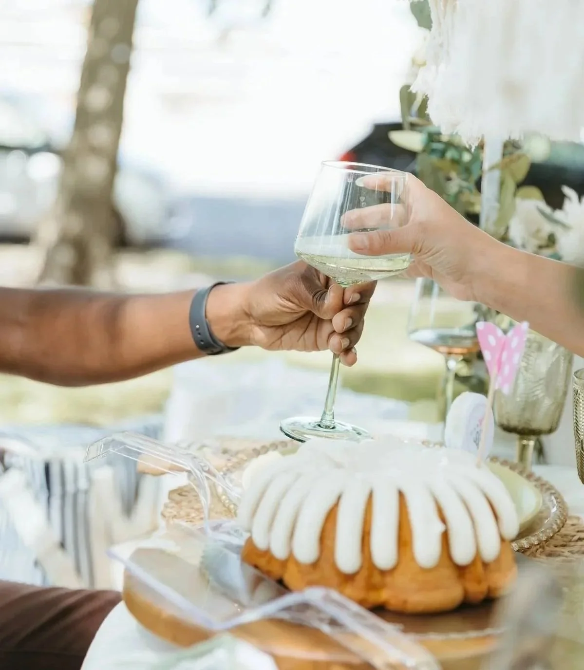 Pampas Picnics Gender Bunt Cake Reveal Picnic in Alexandria