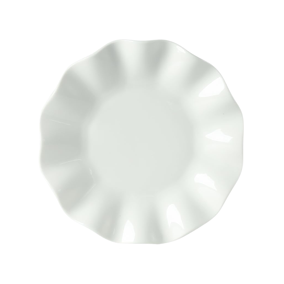 White Wave Porcelain Salad & Dessert Plates