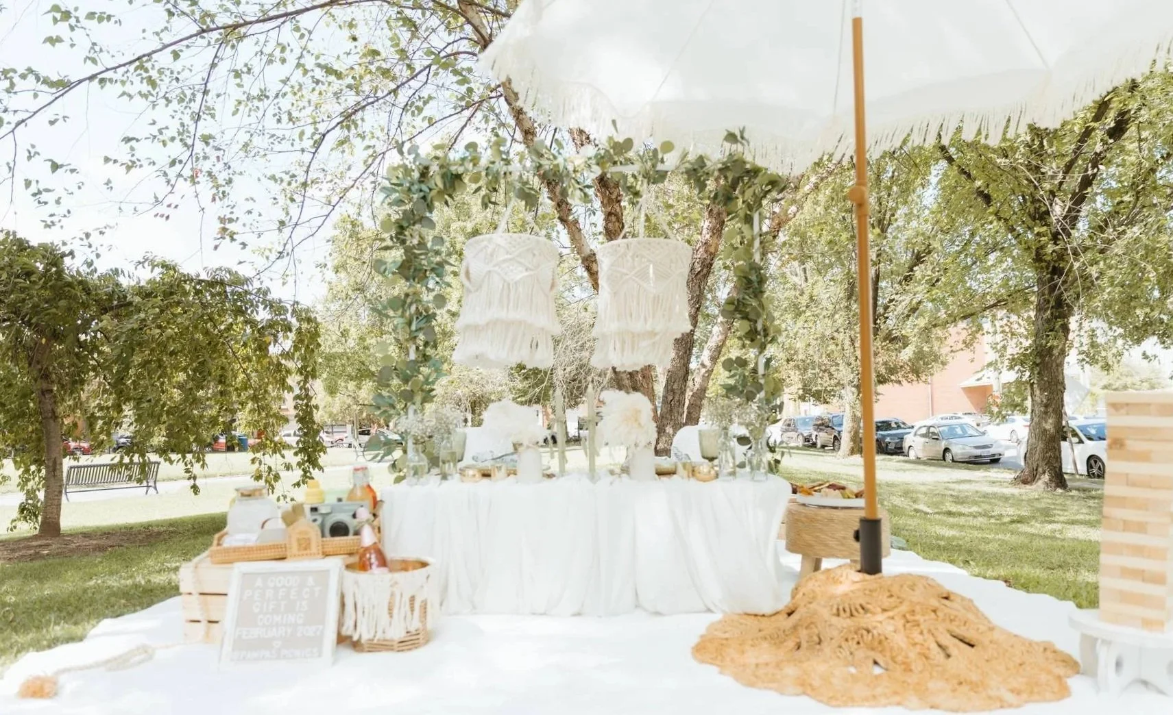 Gender Reveal Picnic Alexandria | Pampas Picnics