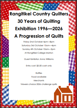 Rangitikei Country Quilters: 30 years of Quilting