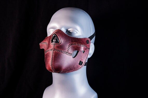 Dyrt Gade Saga PDF Pattern Leather Skull Half Mask — Paintyee Designs