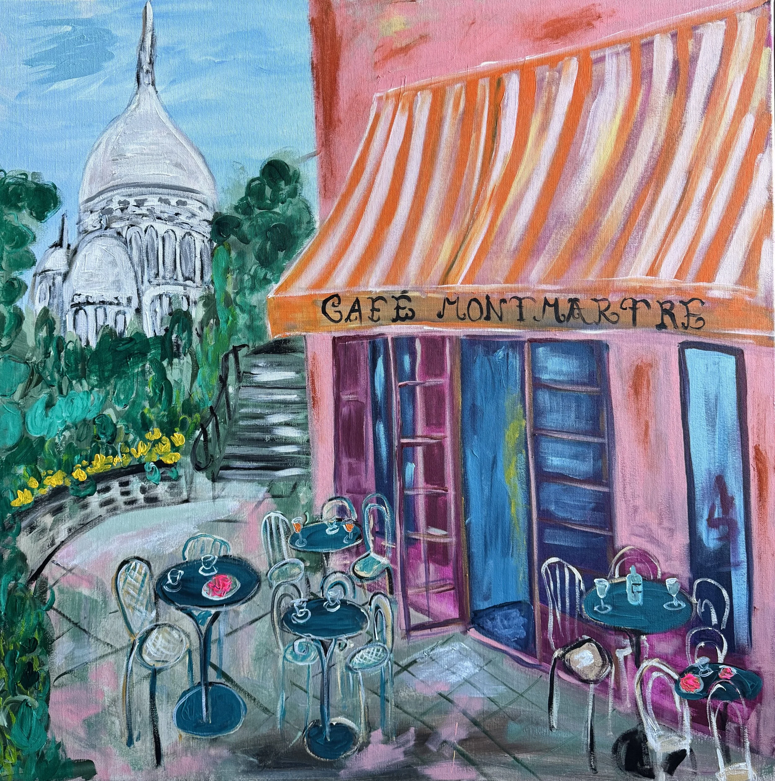 Un Moment à Montmartre. 2026. Akryyli kanvakselle. Koko 100 cm korkeus x 100 cm leveys. Sivut maalattu. Ripustusvalmis.
1200 € sis. alv 13,5 % 