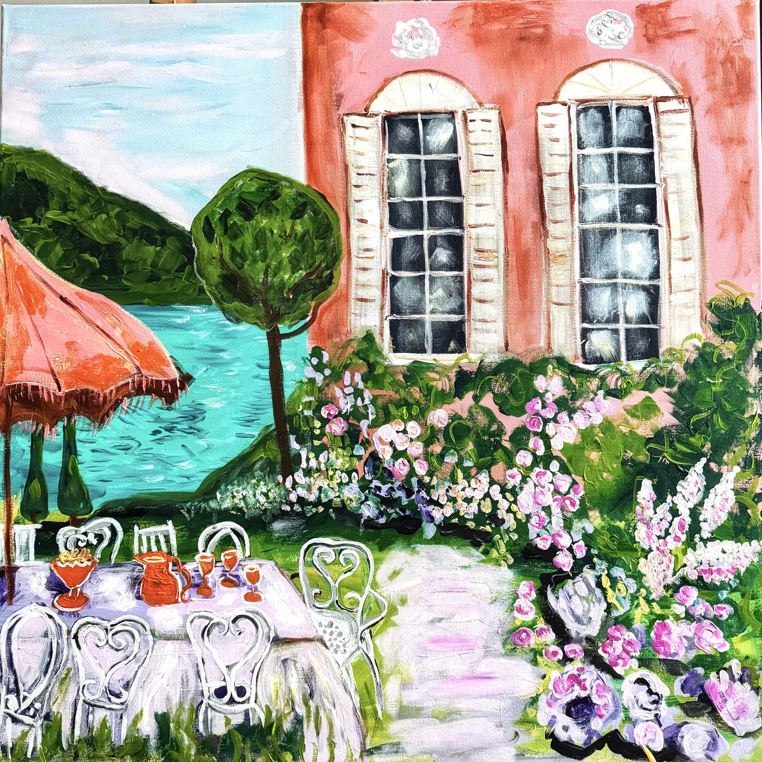 MYYTY Un Matin en Provence. 2026. Akryyli kanvakselle. Koko 90 cm (korkeus) x 90 cm (leveys) x 4 cm (syvyys). Sivut maalattu.
1100 € sis.alv