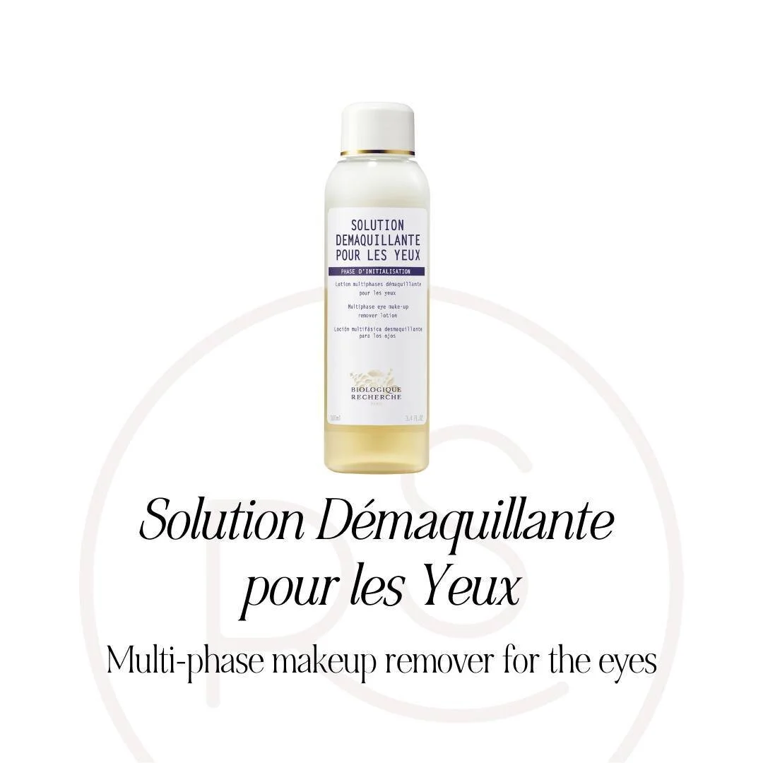 Solution D&eacute;maquillante pour les Yeux es una soluci&oacute;n para ojos libre de aceite que elimina eficazmente el maquillaje, incluso el resistente al agua.⁠
⁠
Cuenta con una f&oacute;rmula calmante que es suave con la delicada &aacute;rea alre