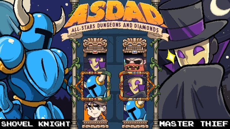  Shovel Knight is playable in ASDAD All-Stars Dungeons and Diamonds. 