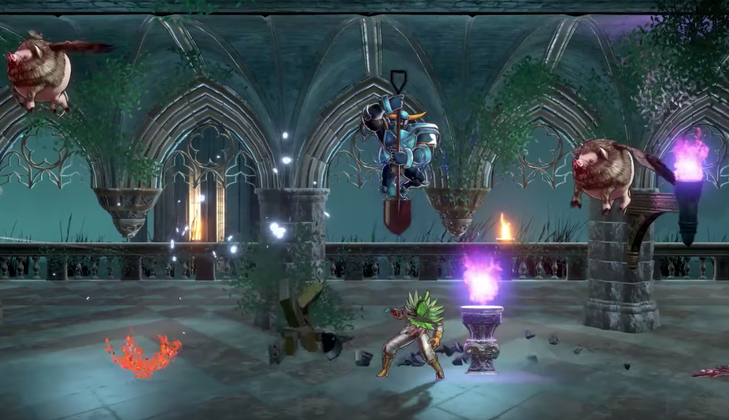  Shovel Knight is an enemy and player transformation in Bloodstained: Ritual of the Night. 