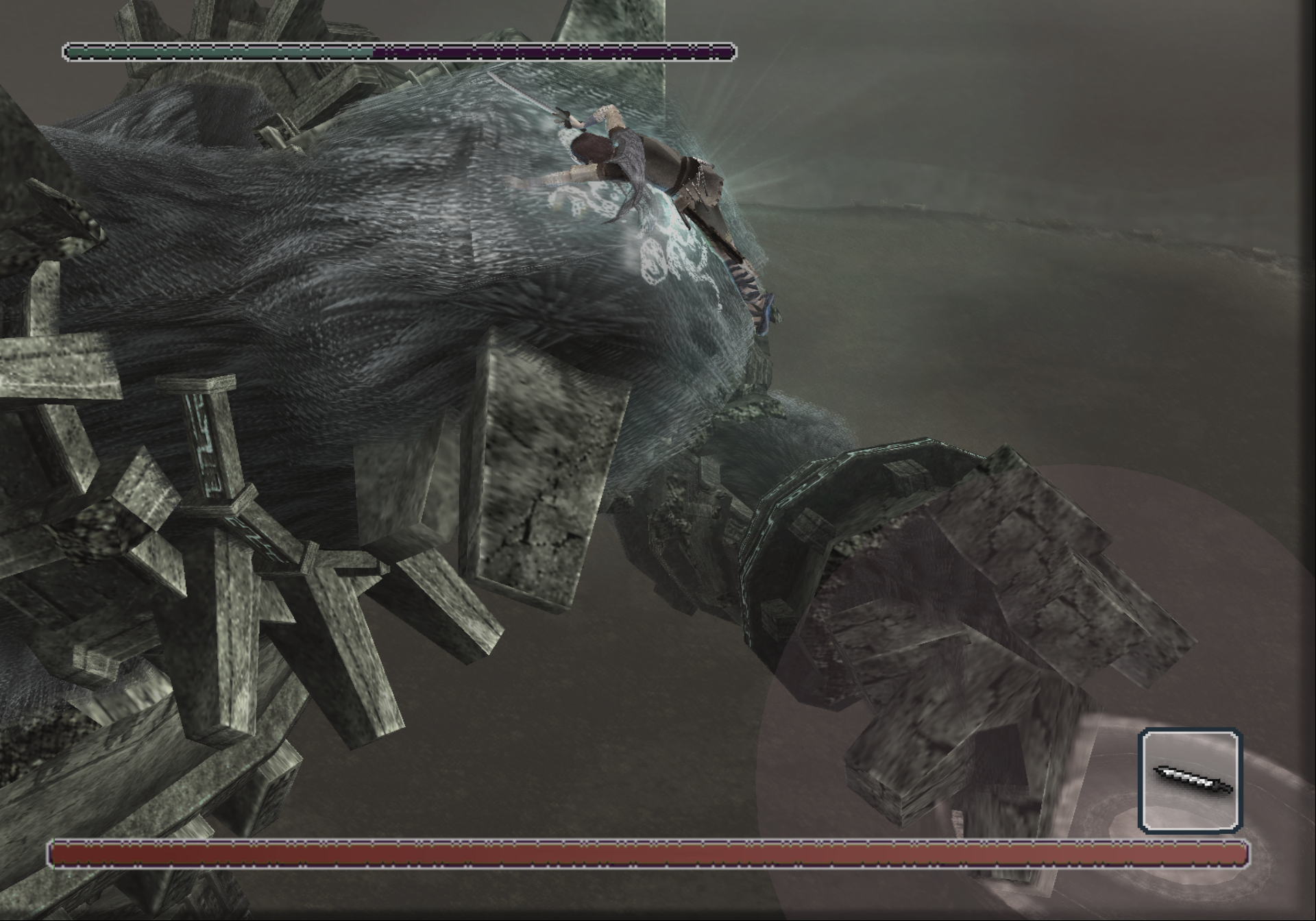 Alright, Wander's grip/footing issues in the PS3 remaster of Shadow of the  Colossus are worse than I remember