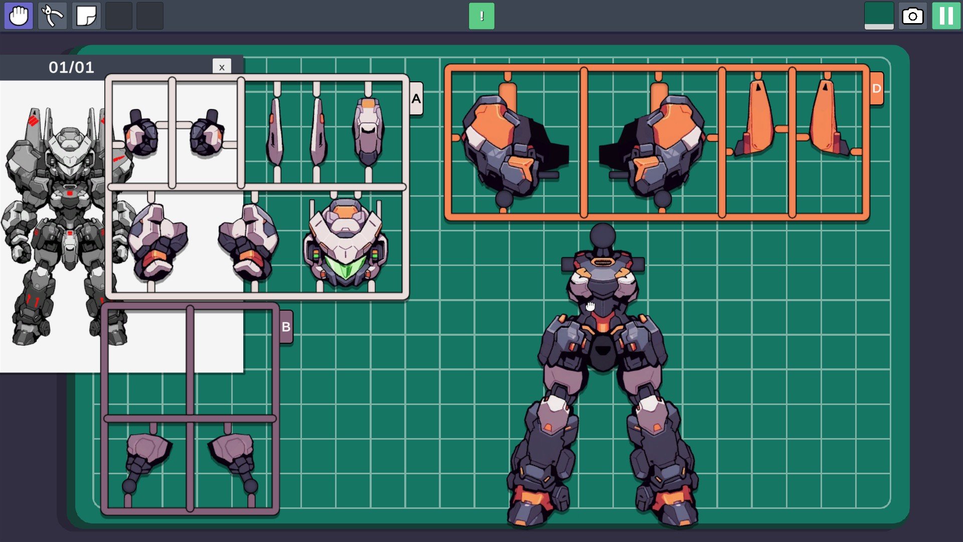 Relaxing Model Building Game Mech Builder is Available Now on Steam