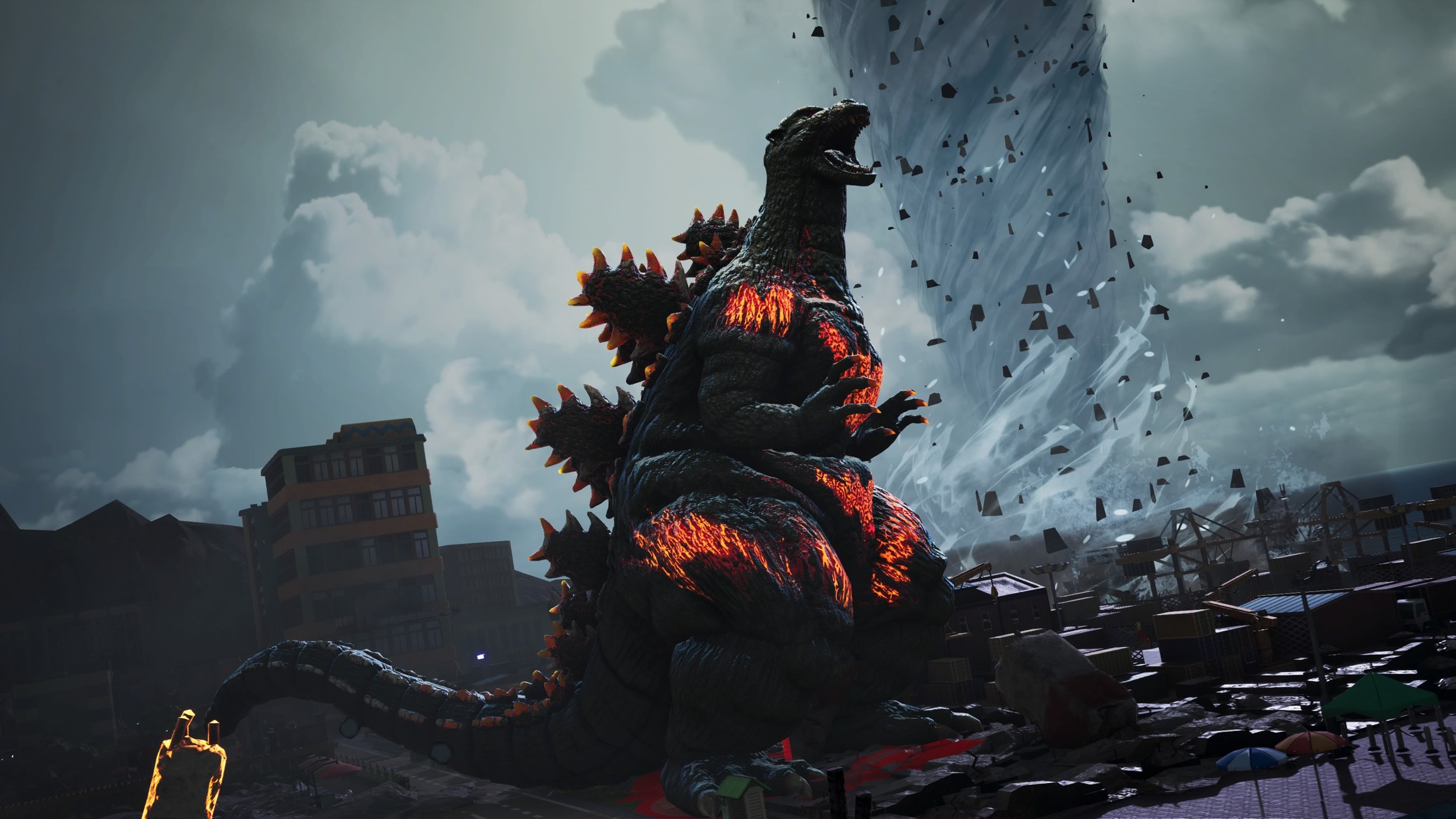 Godzilla Rampage Games Godzilla Tail Slide