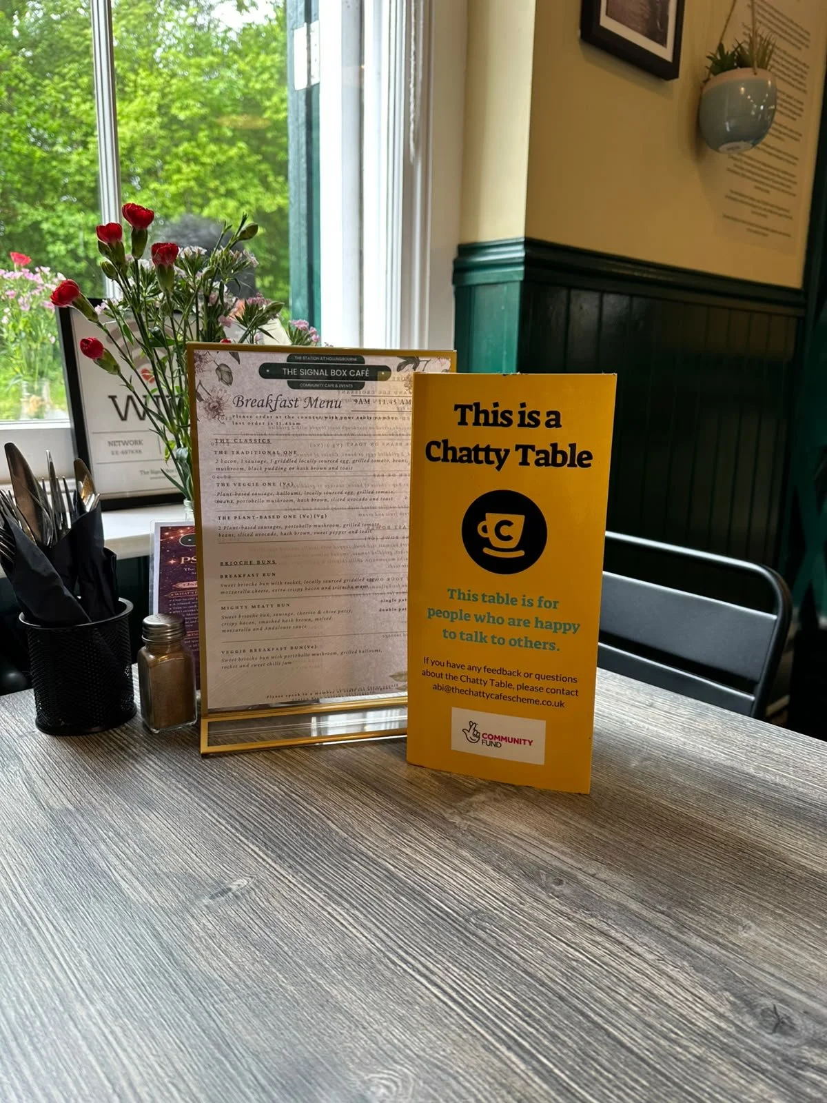 Chatty cafe