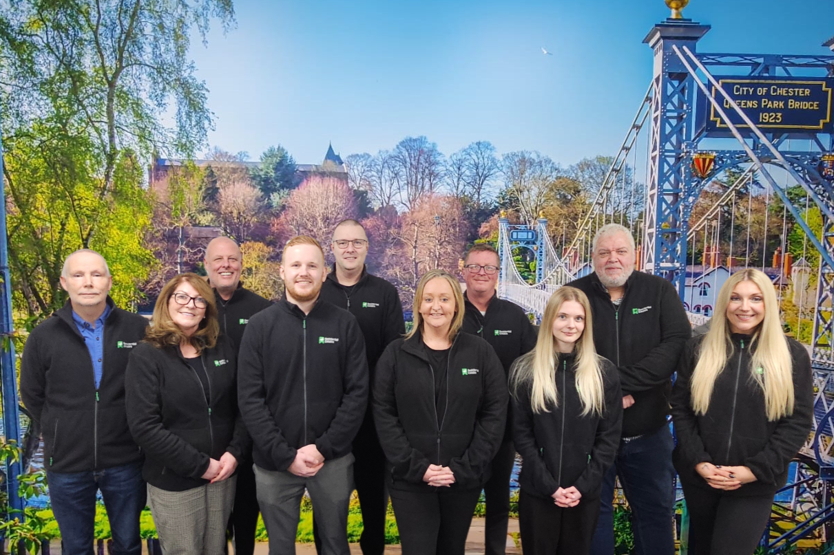 residential estates team in front of Chester background