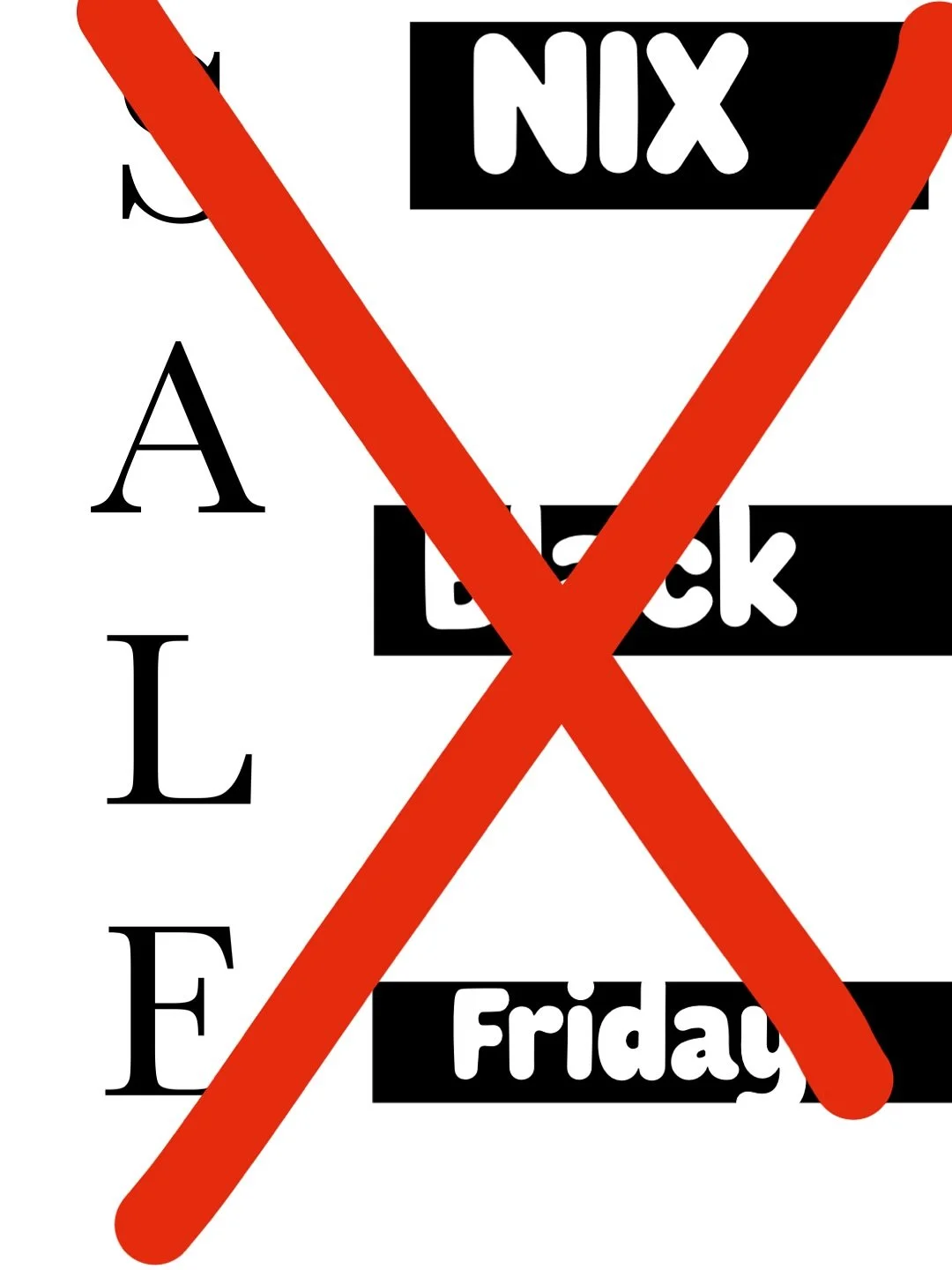 ◾️Black Friday &hellip; nicht schon wieder🏴

⚫️Gef&uuml;hlt ist ja das ganze Jahr &uuml;ber Black Friday. &Uuml;berall Rabatte, Prozente, Aktionen&hellip;st&auml;ndig soll man das Gef&uuml;hl bekommen, etwas zu verpassen, wenn man nicht kauft.

⌚️Au