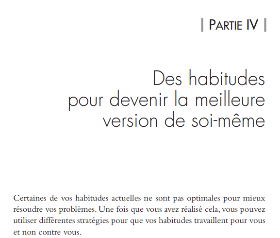 Page intérieure du livre Petites Habitudes, Grandes Réussites