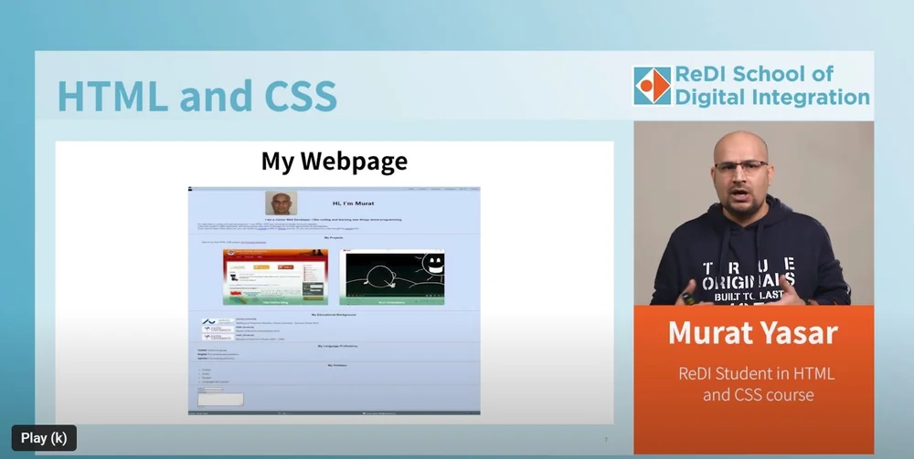HTML and CSS | Web Development | Hamburg — ReDI School