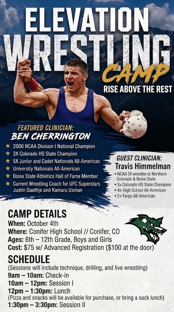 Registration Form : 2026 Elevation Wrestling Camp