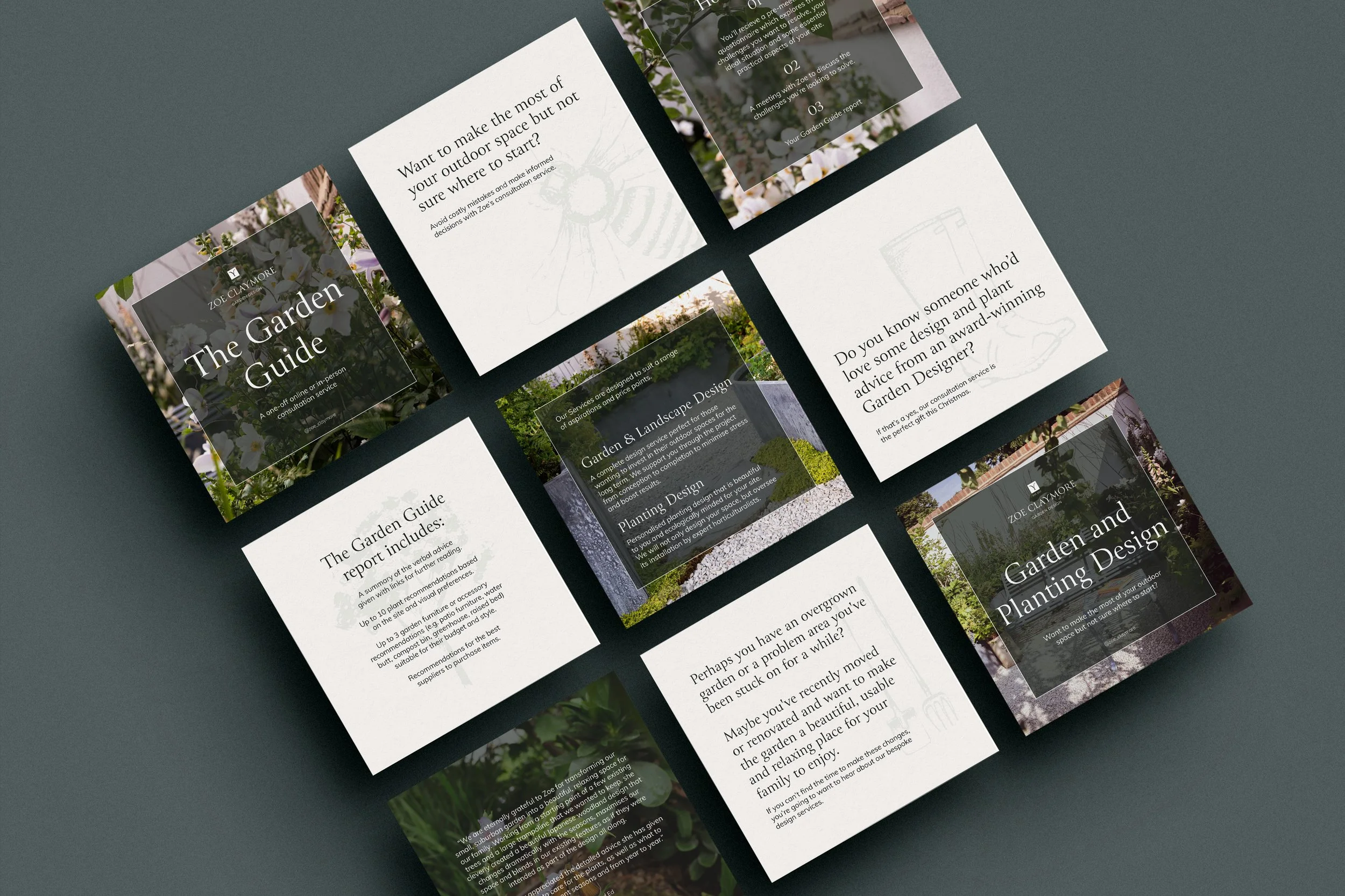 Social media templates for Garden Designer