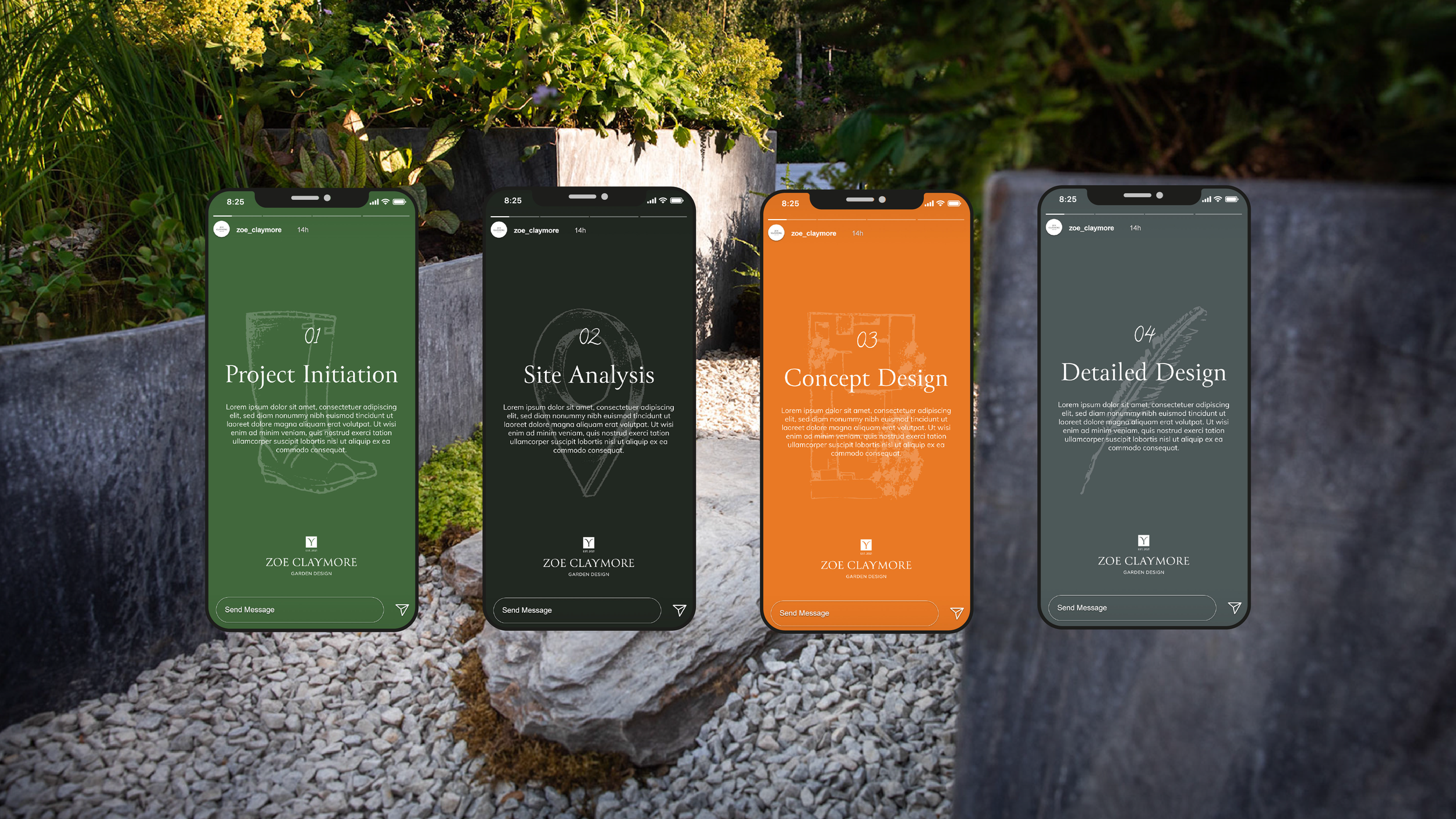 Social media templates for Garden Designer
