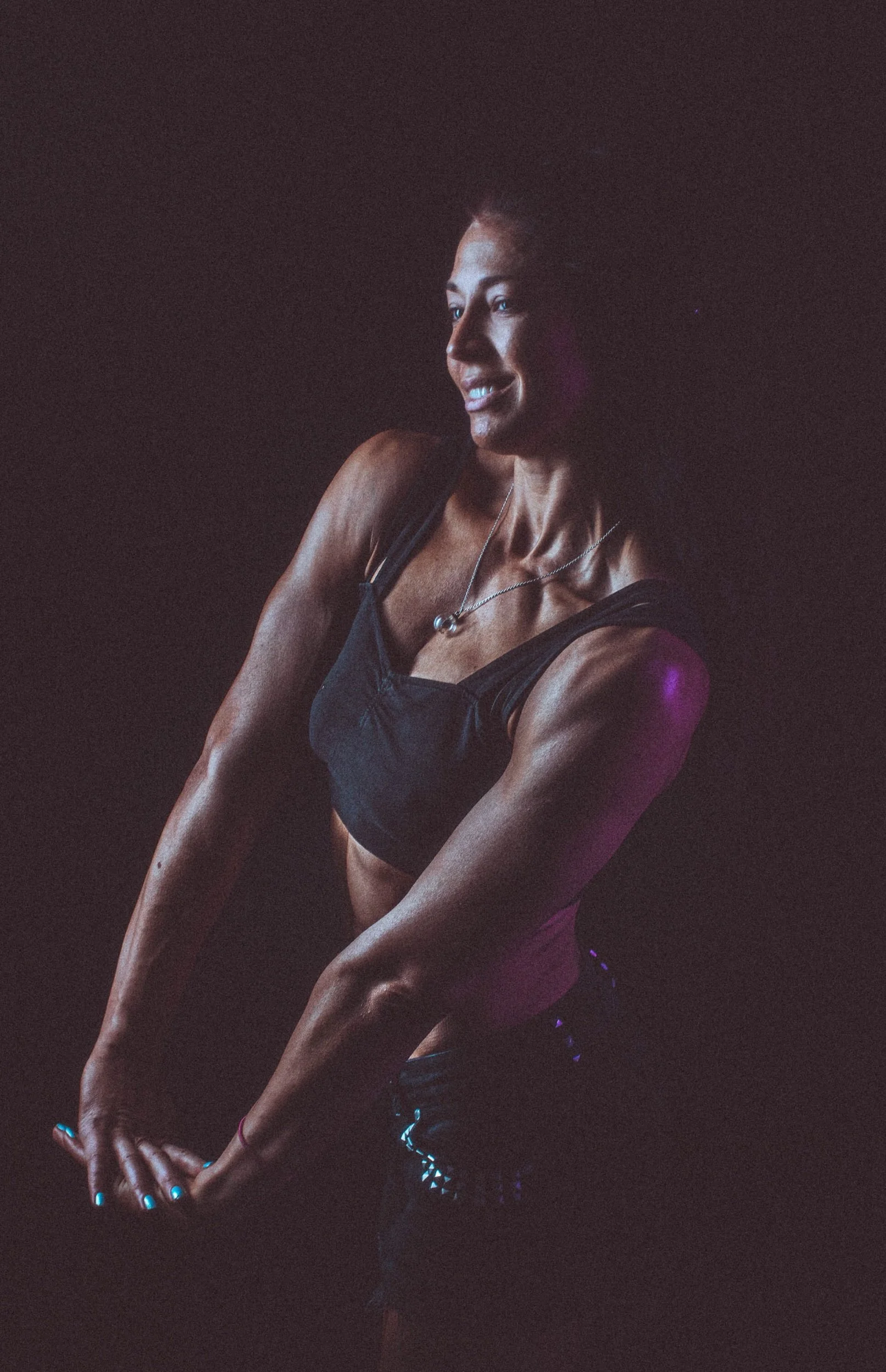 Guernsey fitness bodybuilding model portrait photography fit six pack female strong video film