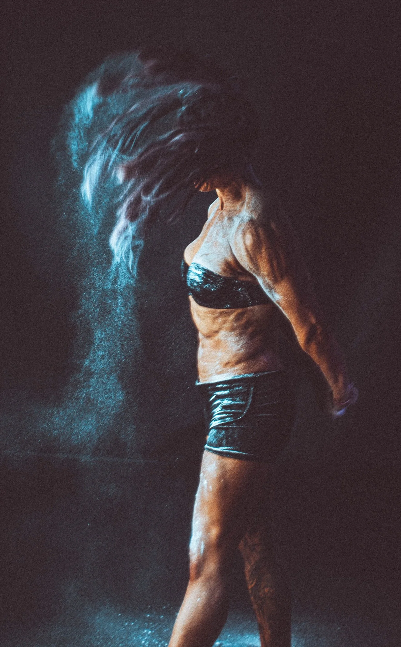 Guernsey fitness bodybuilding model portrait photography fit six pack female strong video film