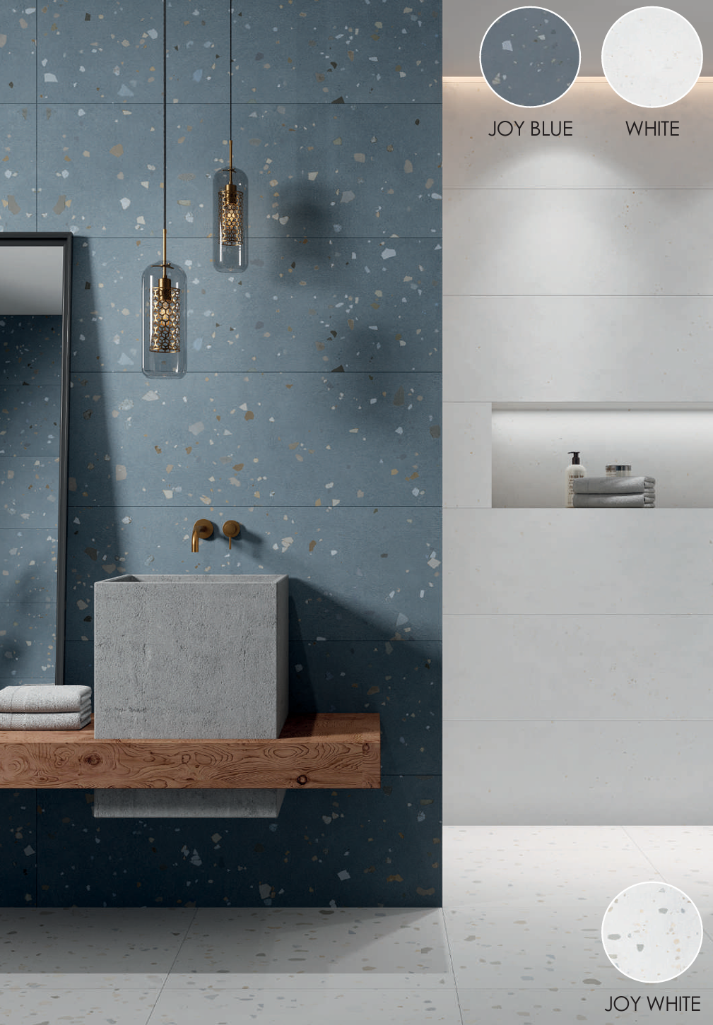 Joy WX Blue & White Wall Tile
