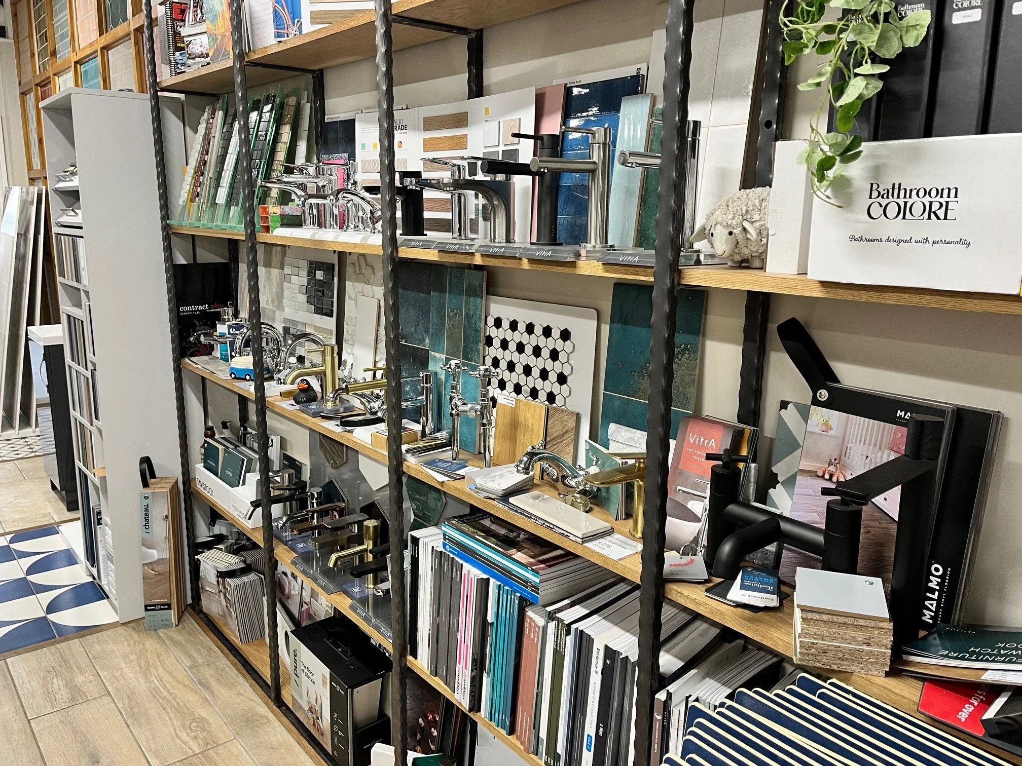 Moorlands and Tile inside showroom