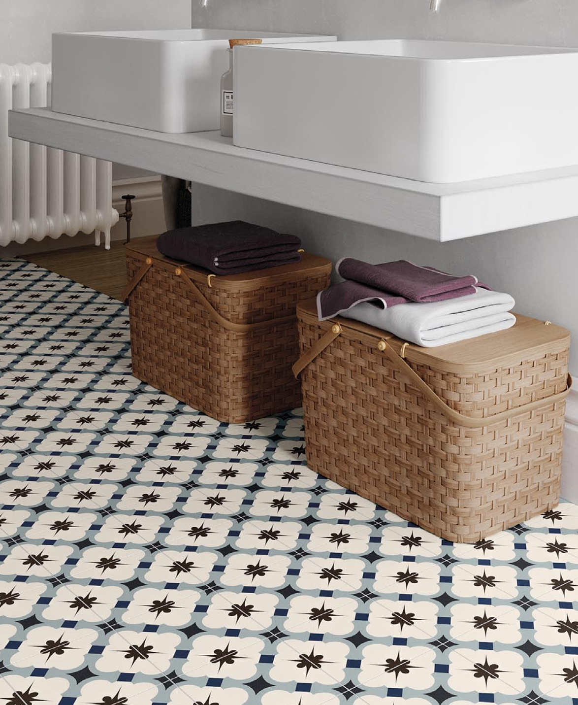Grace WX Blue Floor Tile
