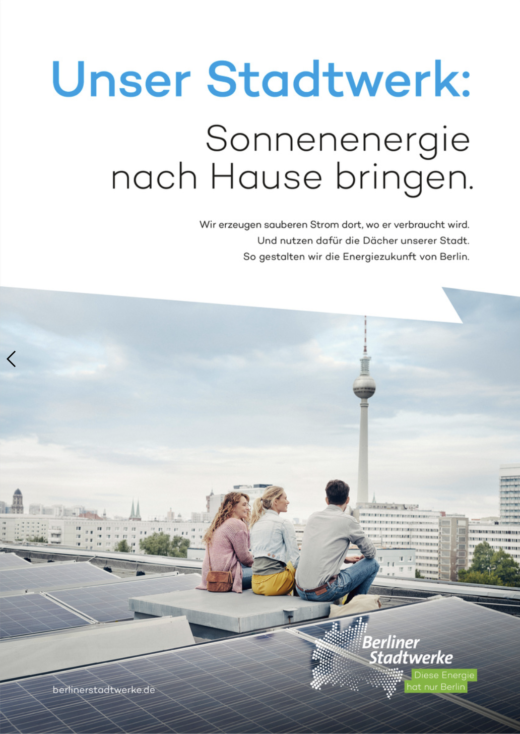Client: Berliner Stadtwerke / Foto: Darius Ramazani