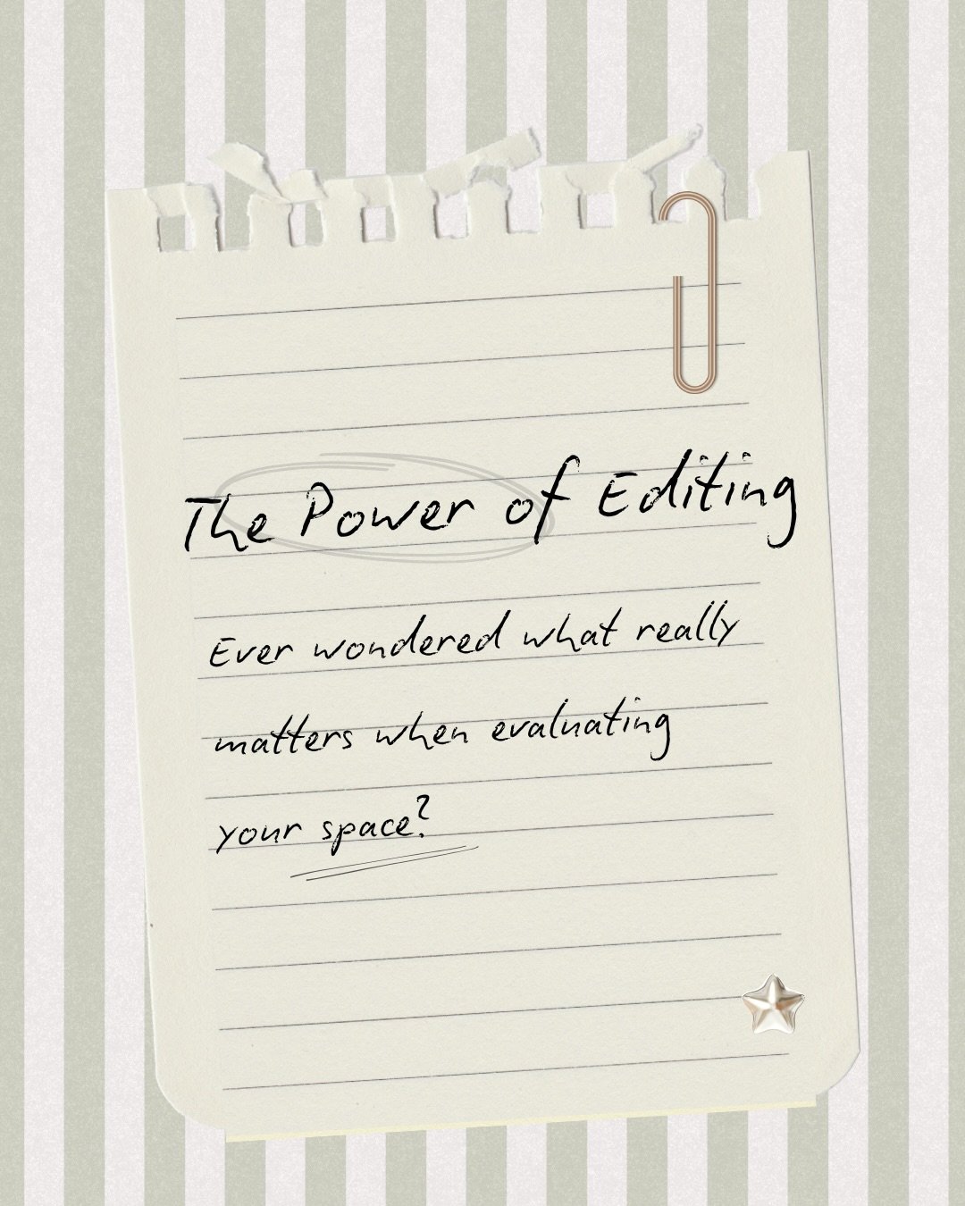 The Power of Editing! 
Use these tips to edit your space 😊 We often get asked how we know a room feels off, what needs to be added or taken away. With these three tips, you can get off to a good start this summer ☀️
&mdash;
Love the home you own! Or