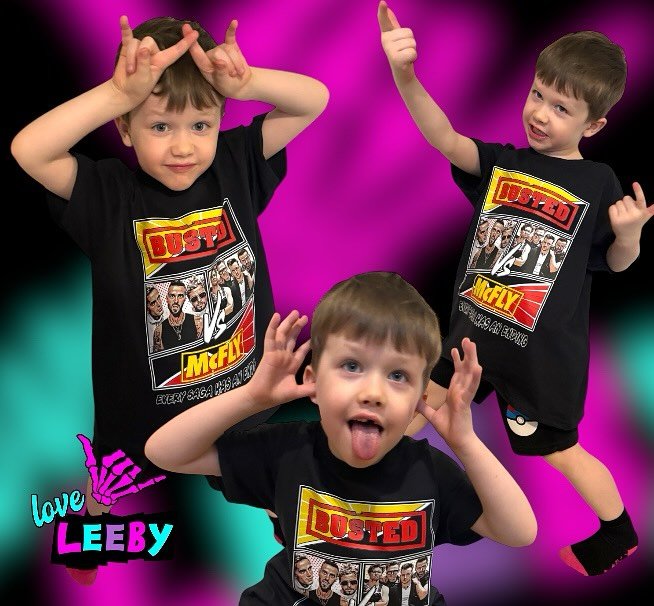 My son makes the best model! We are team busted. What about you? @busted @mcflymusic #bustedvsmcfly