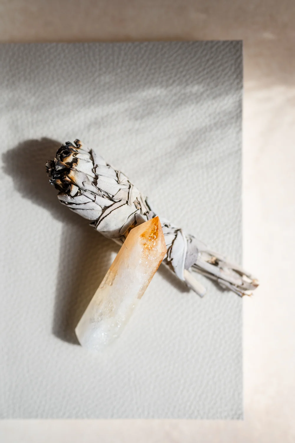 Crystal and sage
