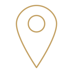 Symbole de localisation sur fond noir