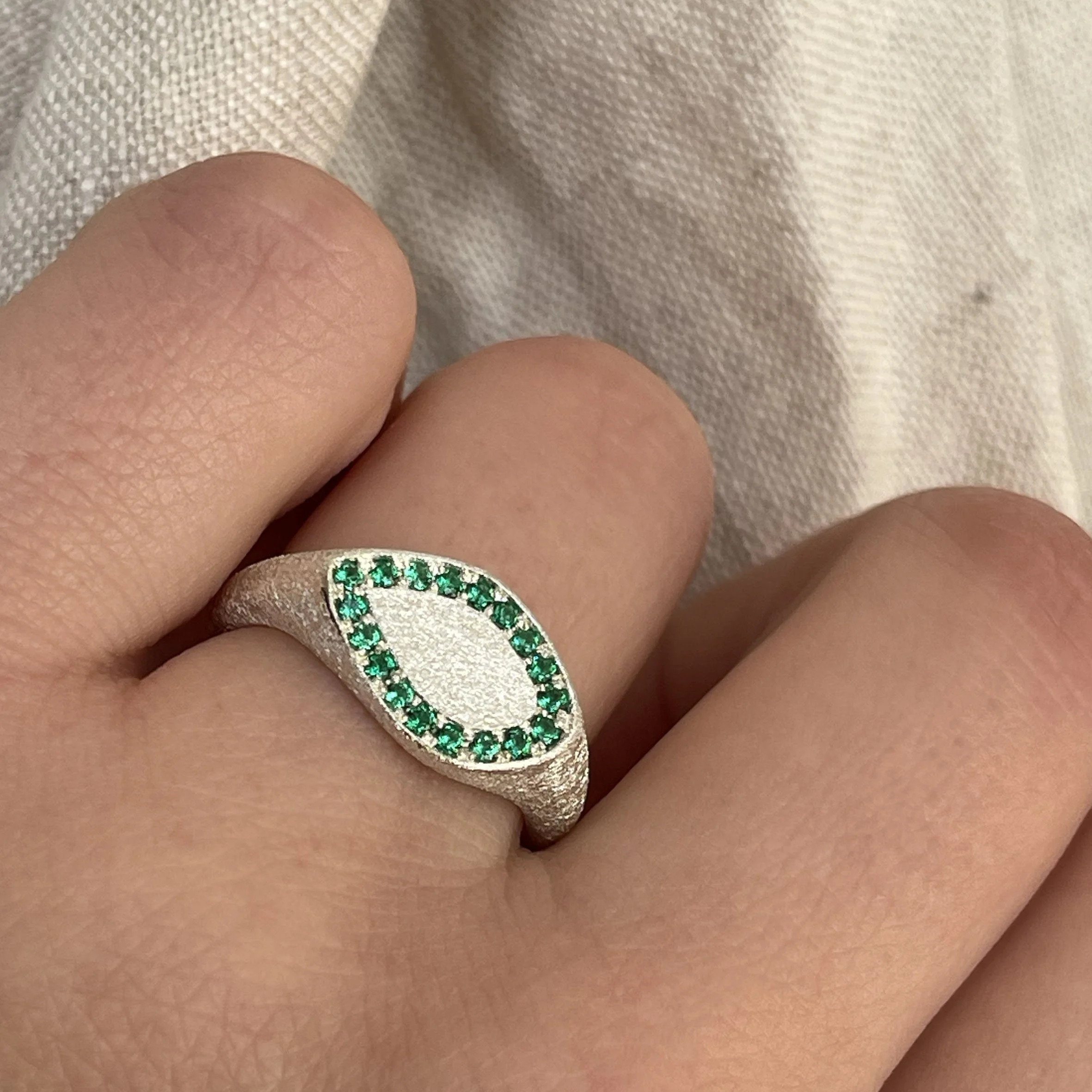 leoma-drew-signet-ring-silver-gold-frosted-freeform-pave-green-cz (3).jpg