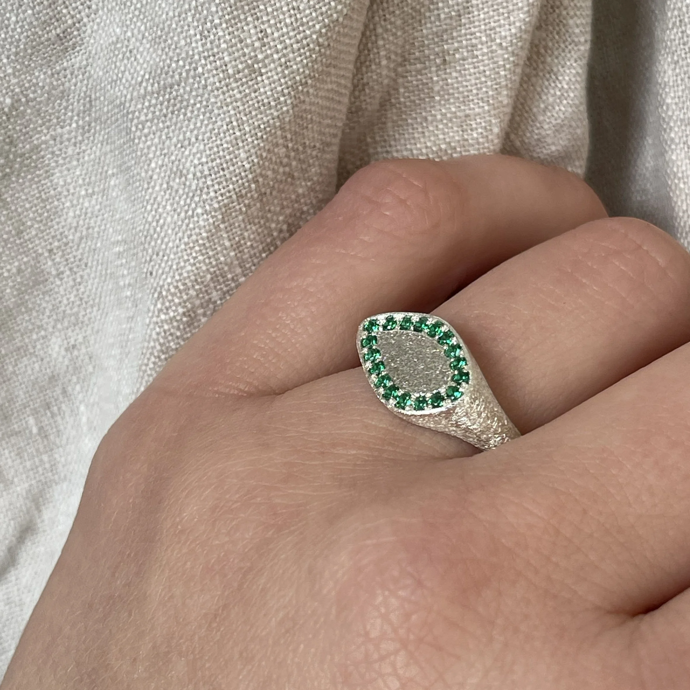 leoma-drew-signet-ring-silver-gold-frosted-freeform-pave-green-cz (4).jpg