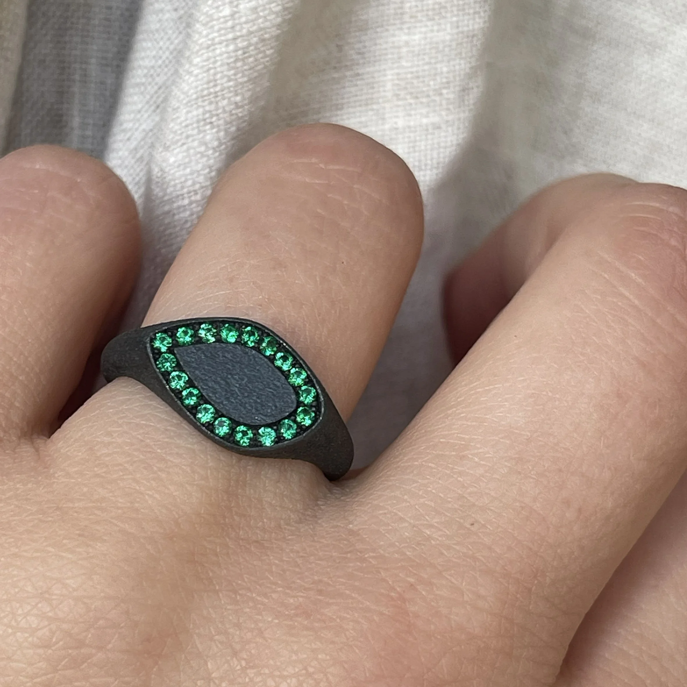 leoma-drew-signet-ring-silver-gold-frosted-freeform-pave-green-cz (11).jpg