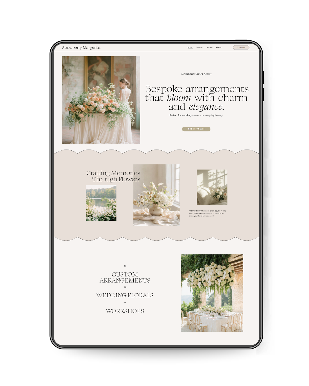 Strawberry Margarita | Playful Squarespace Website Template