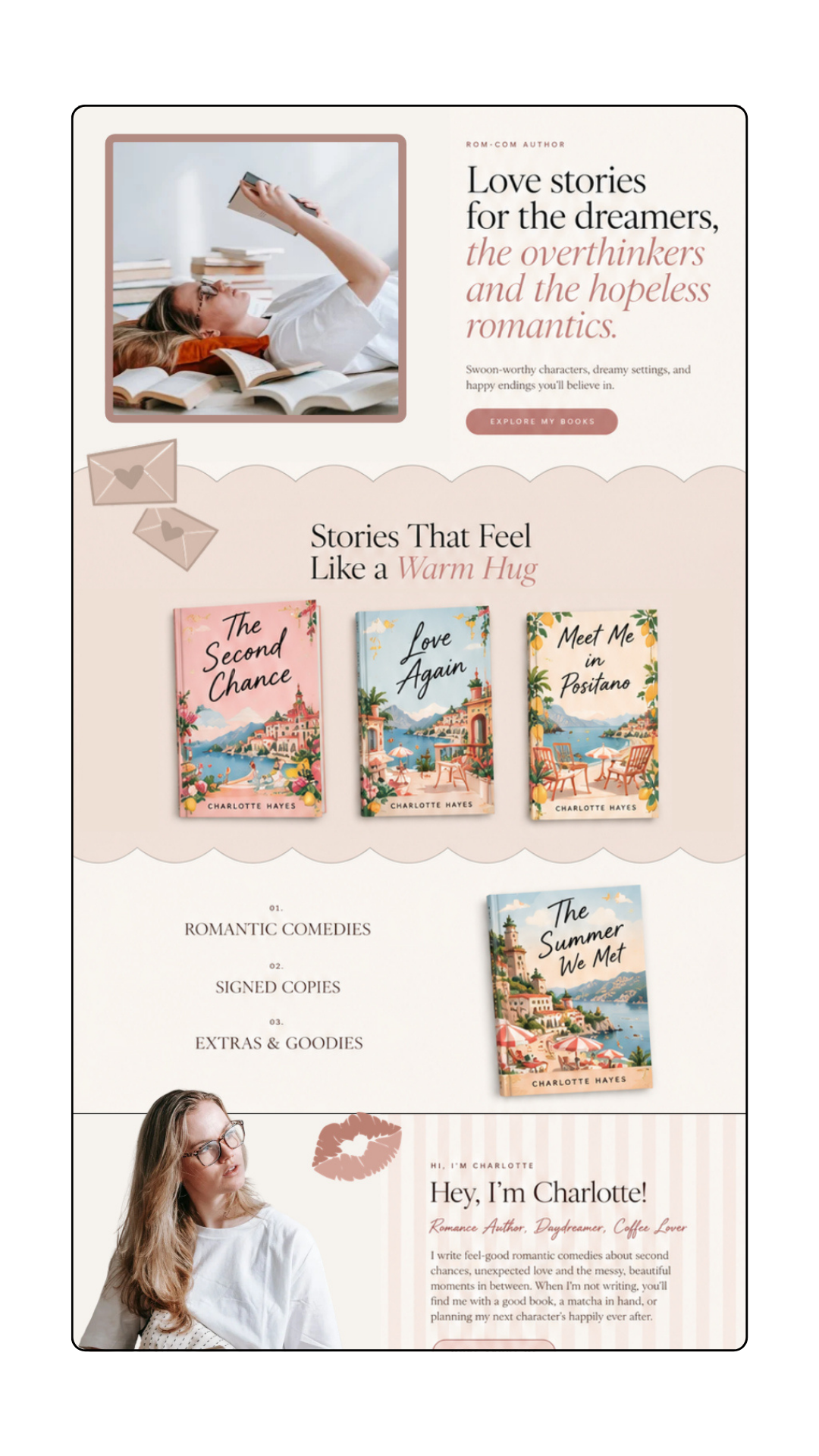 author website template