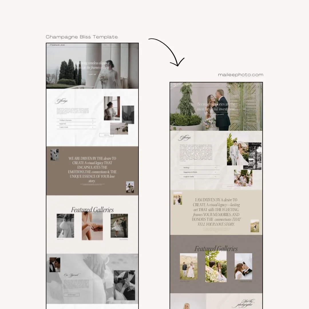 How Mailee Built Confidence While Building Her Photography SquarespaceWebsite