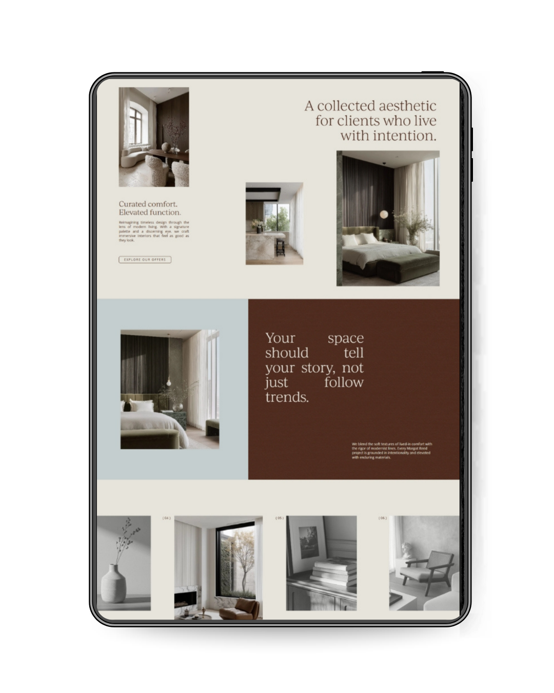 Vanilla Spice | Premium Interior Designer Website Template