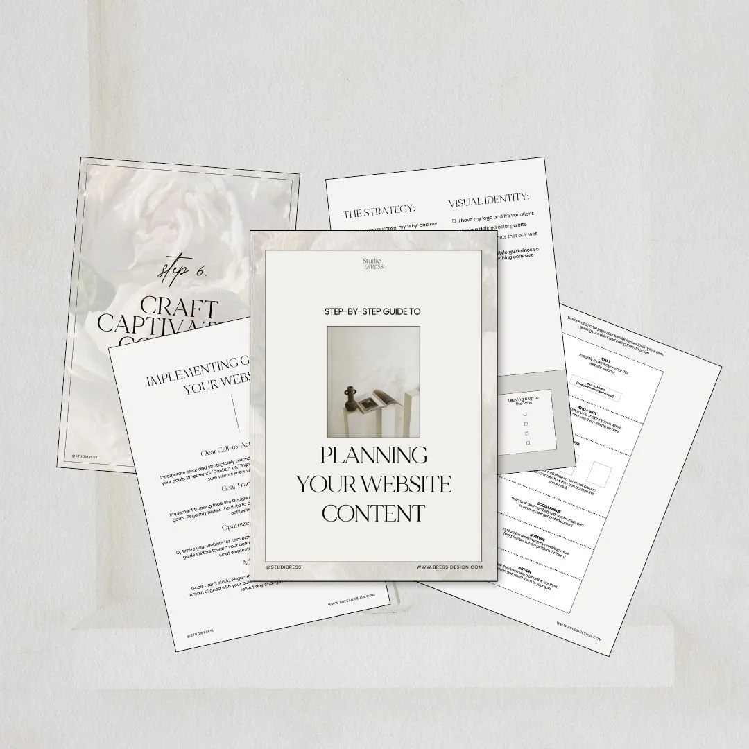 A Guide to Website Content Planning — Studio Bressi | Branding ...