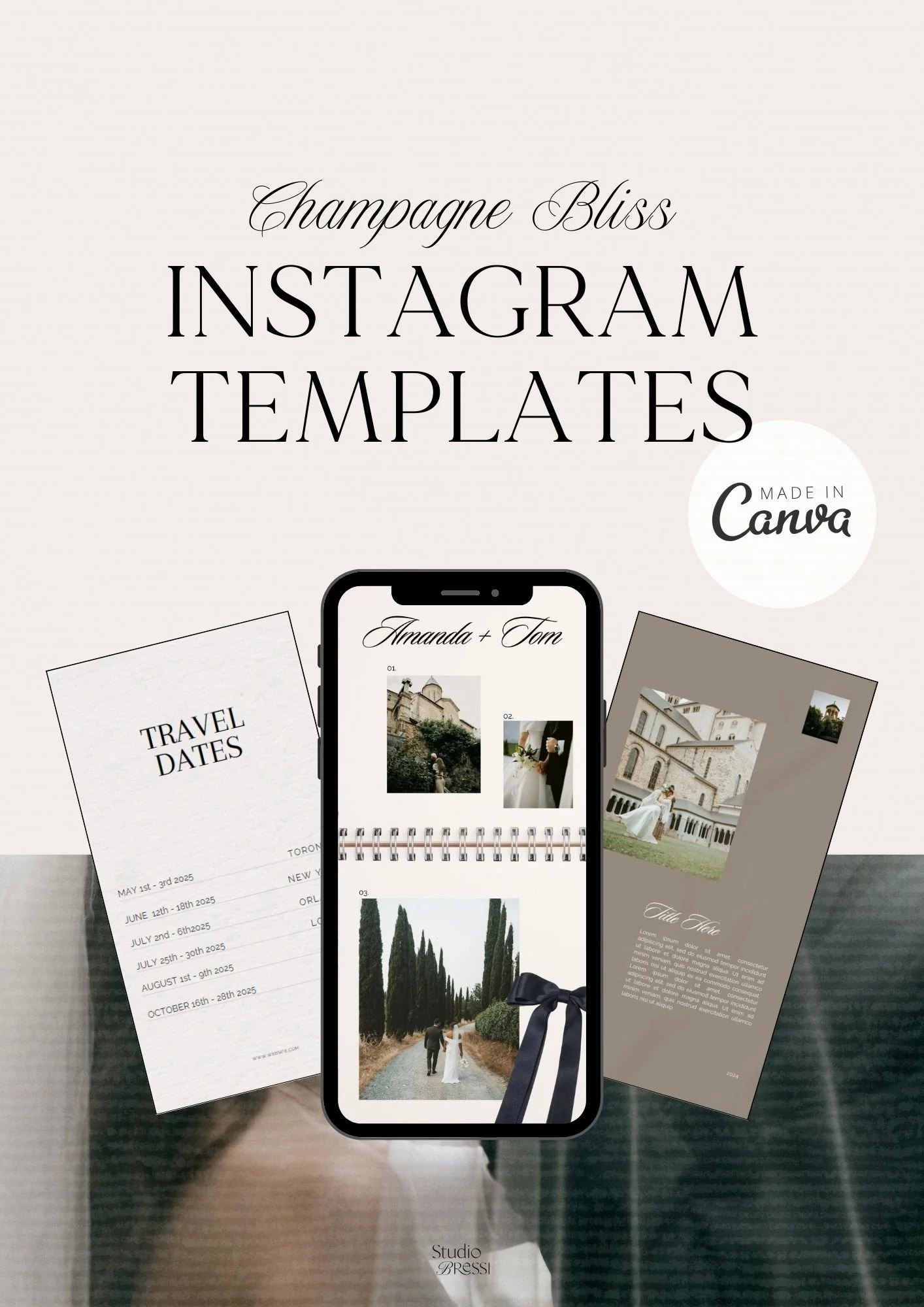 Champagne Bliss | Instagram Templates