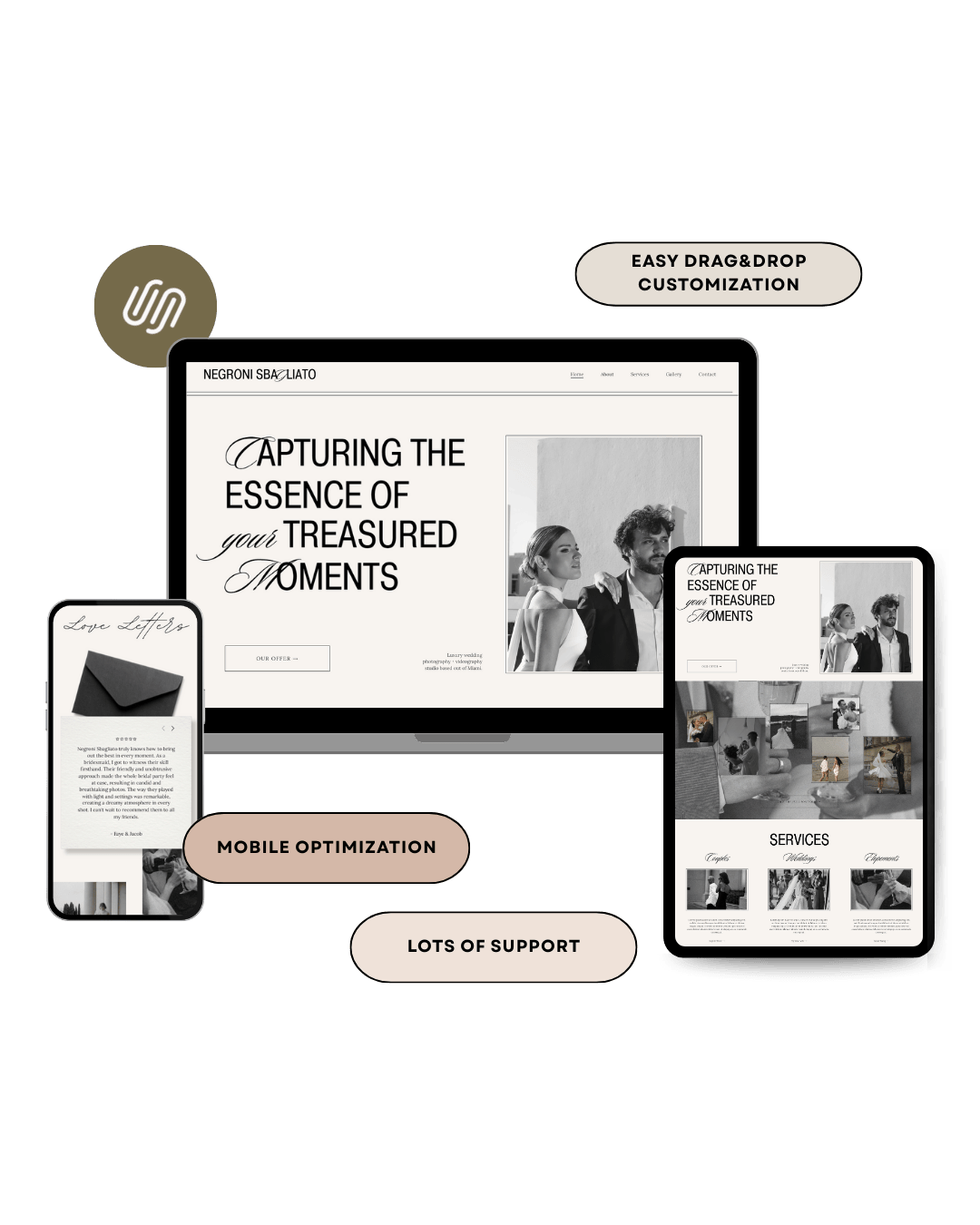 Squarespace Portfolio Website Template for Photogrpahers — Studio