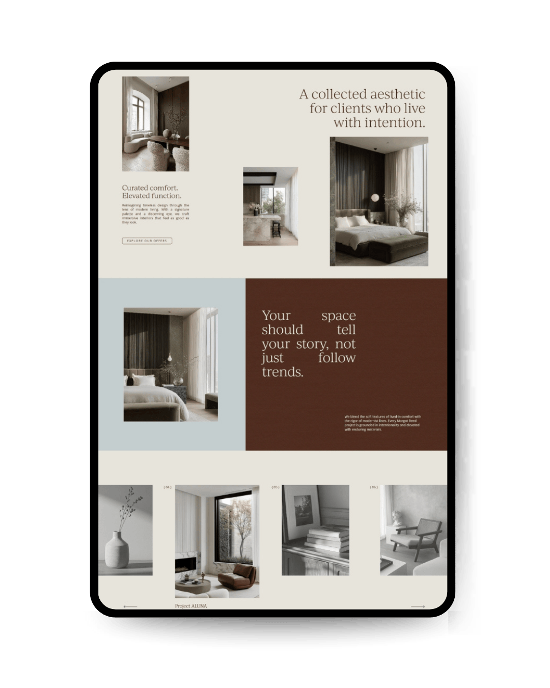 Vanilla Spice | Premium Interior Designer Website Template