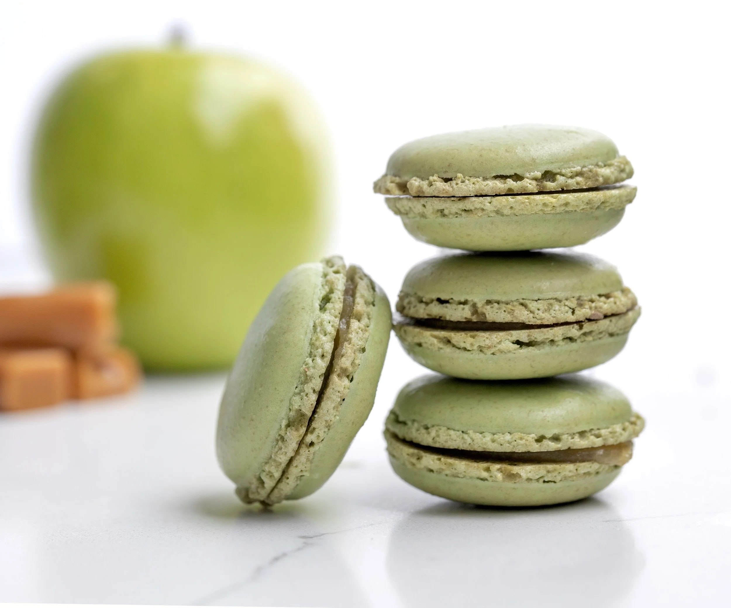 Caramel Apple Macarons